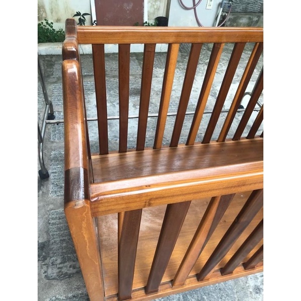 Pass Cũi Gỗ nguyên Cây Cho Bé Nằm