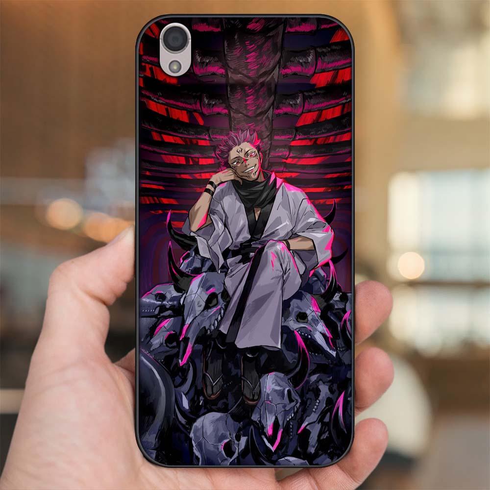 Ốp lưng Oppo A37 Neo 9, F1 Plus viền đen in hình Sukuna Yuji Jujutsu Kaisen Chú Thuật Hồi Chiến