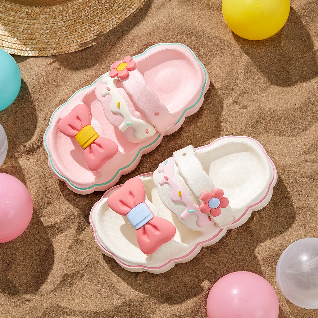 Dép sandal CHEERFUL MARIO đế mềm mại chống trượt thời trang công chúa xinh xắn dành cho bé gái
