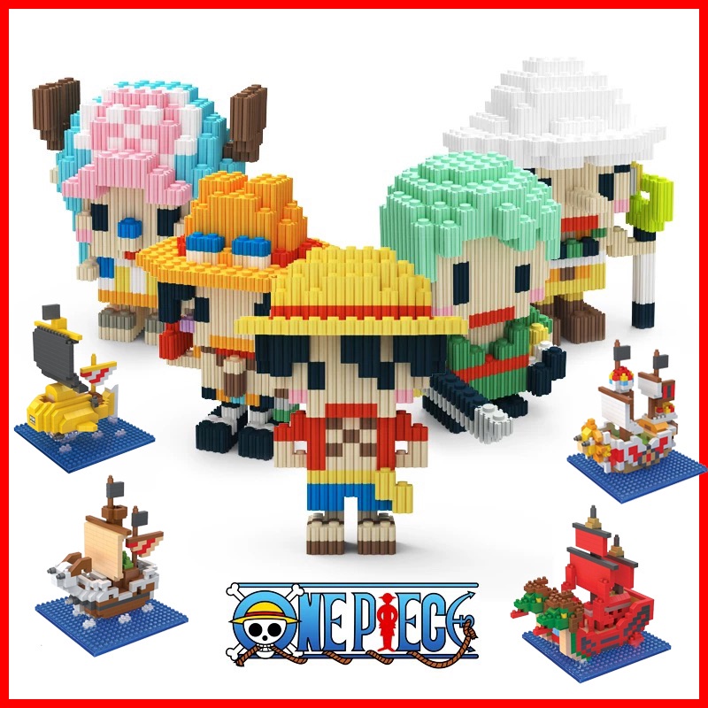 Đồ Chơi Lego Lắp Ráp Tàu Cướp Biển Luffy Chopper Zoro One Piece Cỡ Nhỏ Dễ Thương