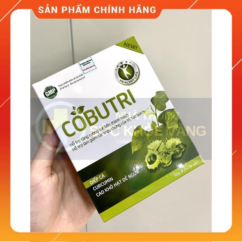 ✅   - COBUTRI - Hỗ trợ giảm co búi trĩ - Hết lo táo bón, trĩ - Hộp 30 viên