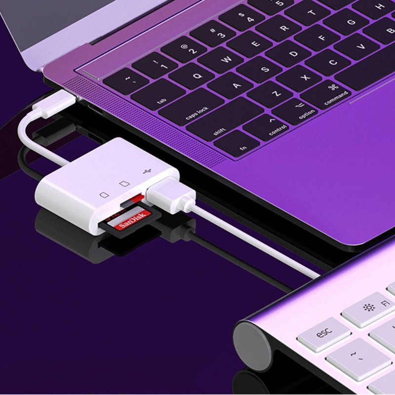 Đầu Đọc Thẻ Nhớ SD OTG Hub Micro USB Loại C 5 Trong 1 Đa Năng Cho MacBooks / BABY1 5 Trong 1