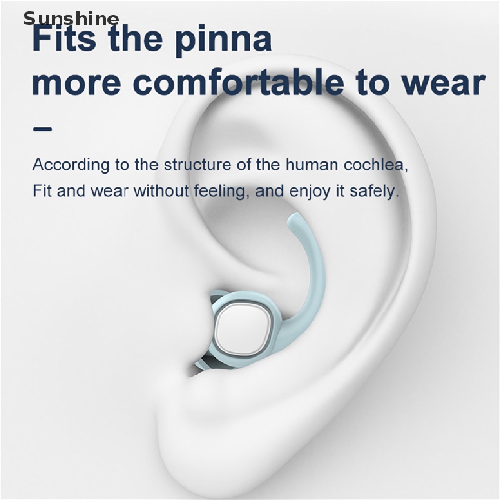 1 Cặp Nút Bịt Tai Bằng Silicon Mềm Chống Nước Giảm Tiếng Ồn Khi Ngủ