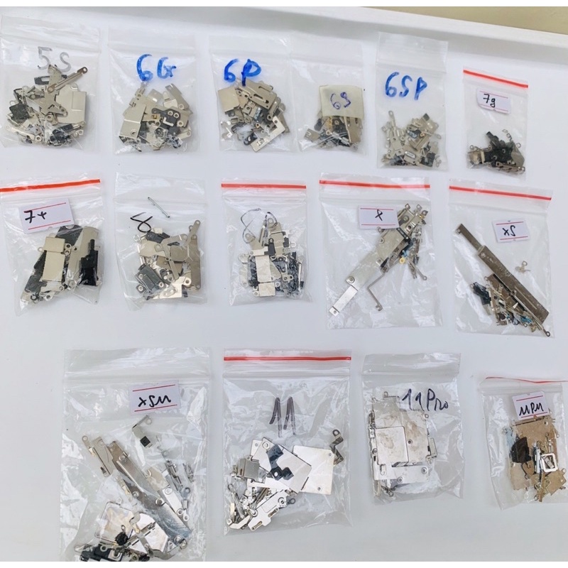 Bộ Nẹp đầy đủ từ 5S, 6G, 6S, 6Plus, 6SPlus, 7G, 7Plus, 8G, 8Plus, X, Xs, Xsmax, 11, 11Pro, 11Promax