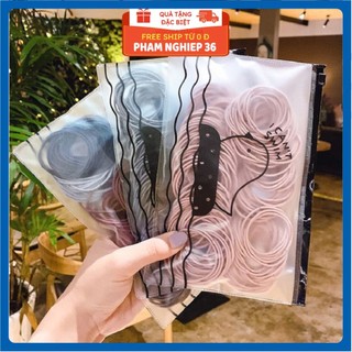 Dây buộc tóc 🌳phamnghiep36🌳 túi 100 chun buộc tóc phong cách hàn quốc