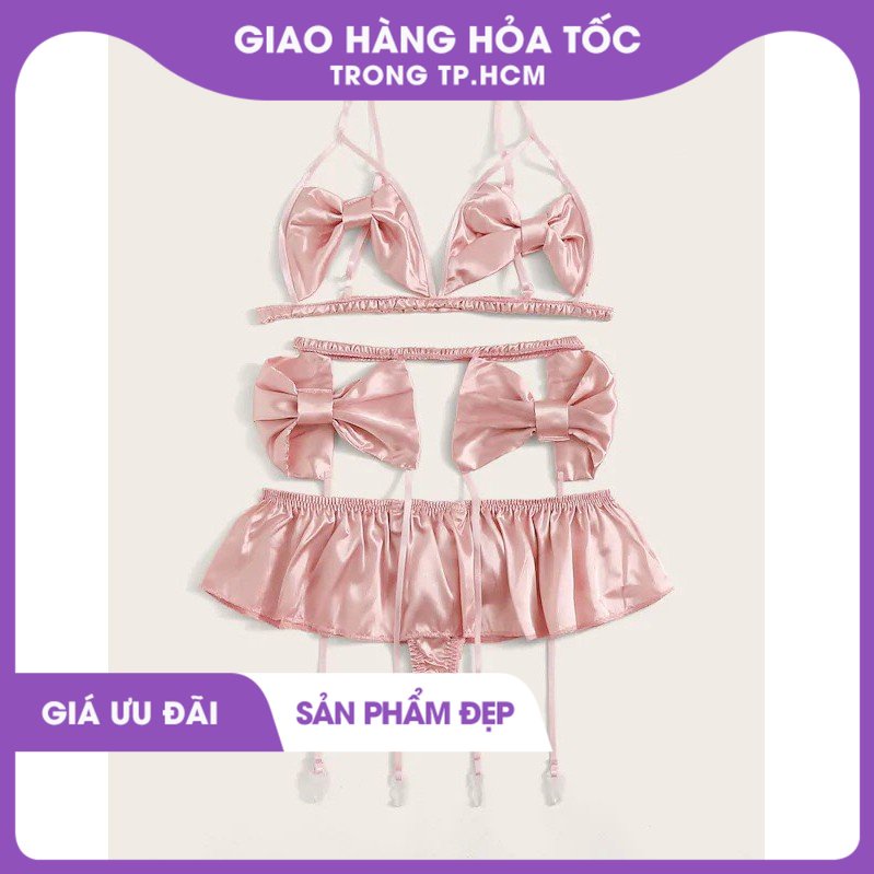Sét đồ lót ngủ phi bóng kèm kẹp vớ 1164