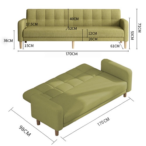 Ghế Sofa Thông Minh-Sofa Giường Đa Năng Gấp Gọn Cao Cấp Phong Cách Bắc Âu Sang Trọng | BigBuy360 - bigbuy360.vn