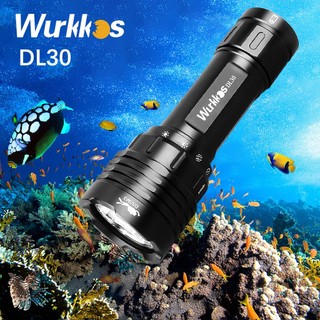 Đèn pin WURKKOS DL30 21700 LED chống thấm nước IPX-8 3600lm LH351D điều khiển từ xa tiện lợi
