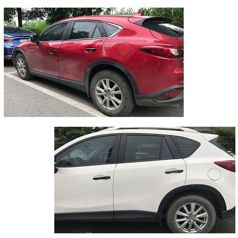 Ốp Bọc Tay Nắm Cửa Xe Hơi Mazda 2 3 6 Bằng Sợi Carbon Không Đục Lỗ Kèm Chìa Khóa