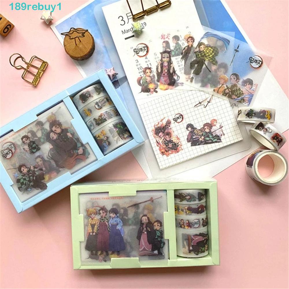 Rebuy1 Sticker Graffiti Dán Trang Trí Sổ Tay Hình Demon Slayer Luffy Trong Phim Hoạt Hình Naruto Nhật Bản