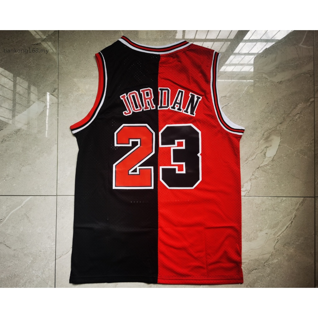 Những người đàn ông mới của Chicago Bulls năm 1996-97. Áo Bóng Rổ Số 23 Michael MN Màu Đỏ Đen
