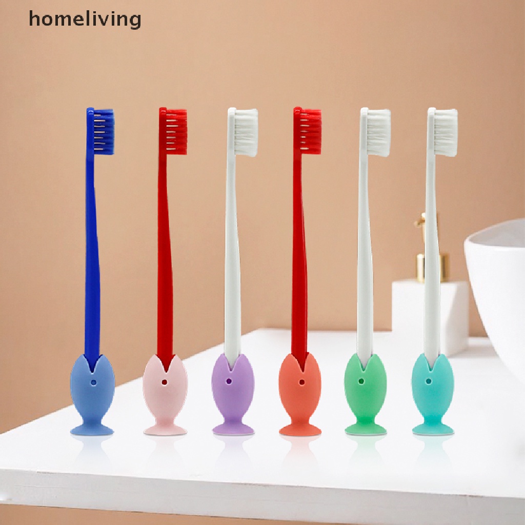 Giá Đỡ Bàn Chải Đánh Răng Bằng Silicone 45mm Hình Con Cá