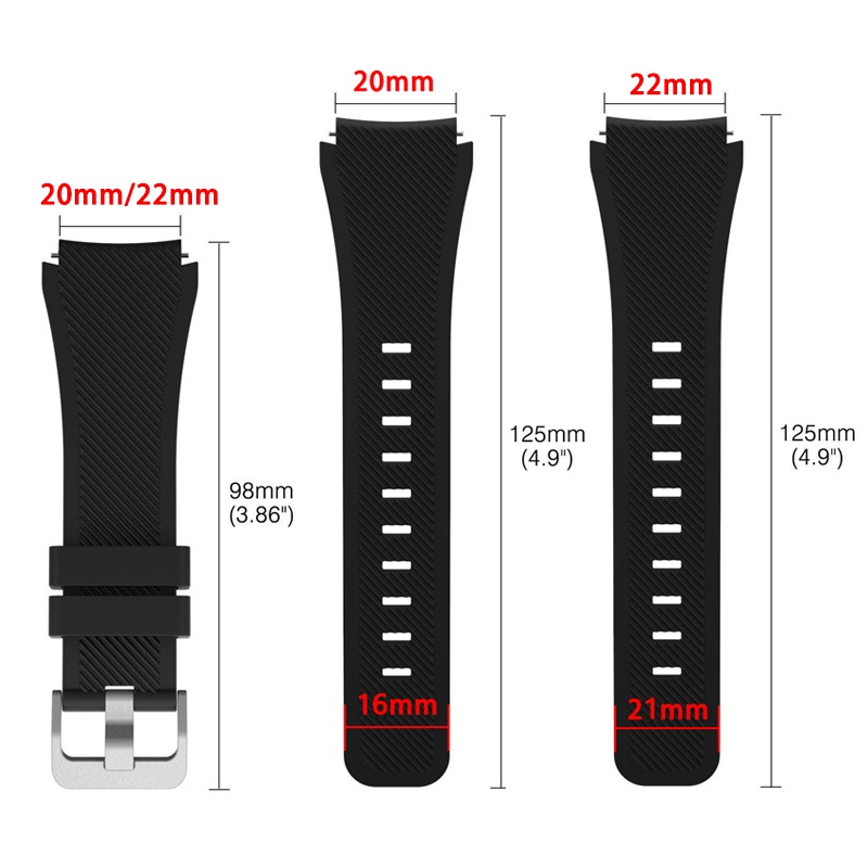 Dây Đeo Silicone Chống Nước Cho Đồng Hồ Thông Minh Xiaomi Watch S1 Active