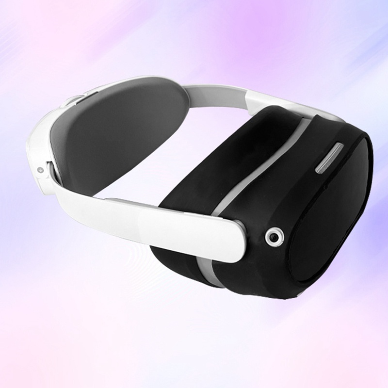 Vỏ Bảo Vệ Hộp Sạc Tai Nghe Pico 4 Bằng Silicon Màu Đen Kèm Mặt Nạ Chống Rơi Tiện Dụng