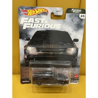 Xe mô hình đồ chơi bánh cao su hotwheels 1:64 premium - fast & furious - dodge charger srt hellcat widebody