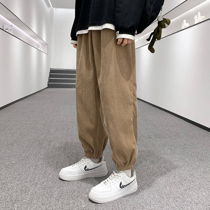 Quần jogger nhung tăm 4 màu phong cách thể thao năng động dễ phối đồ JBAGGY.