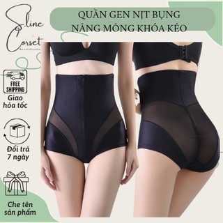 Quần Gen Bụng Cạp Cao Kéo Khoá, Quần Nịt Bụng Định Hình Chống Cuộn, Chống lộ Viền Hàng Cao Cấp YS52