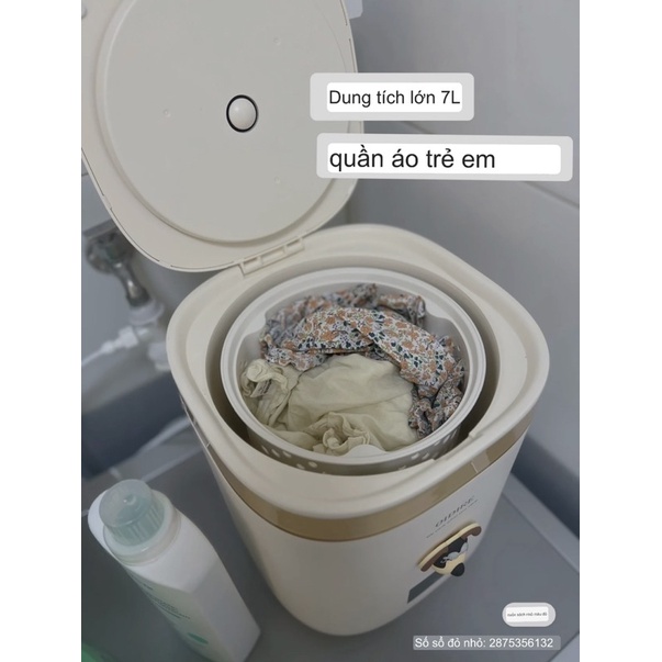 Máy Giặt Mini Tự Động Hoàn Toàn OIDIRE ODI-XYJ7 Dung Tích 7L Bảo Hành 12 Tháng - Cáo Đeo Nơ