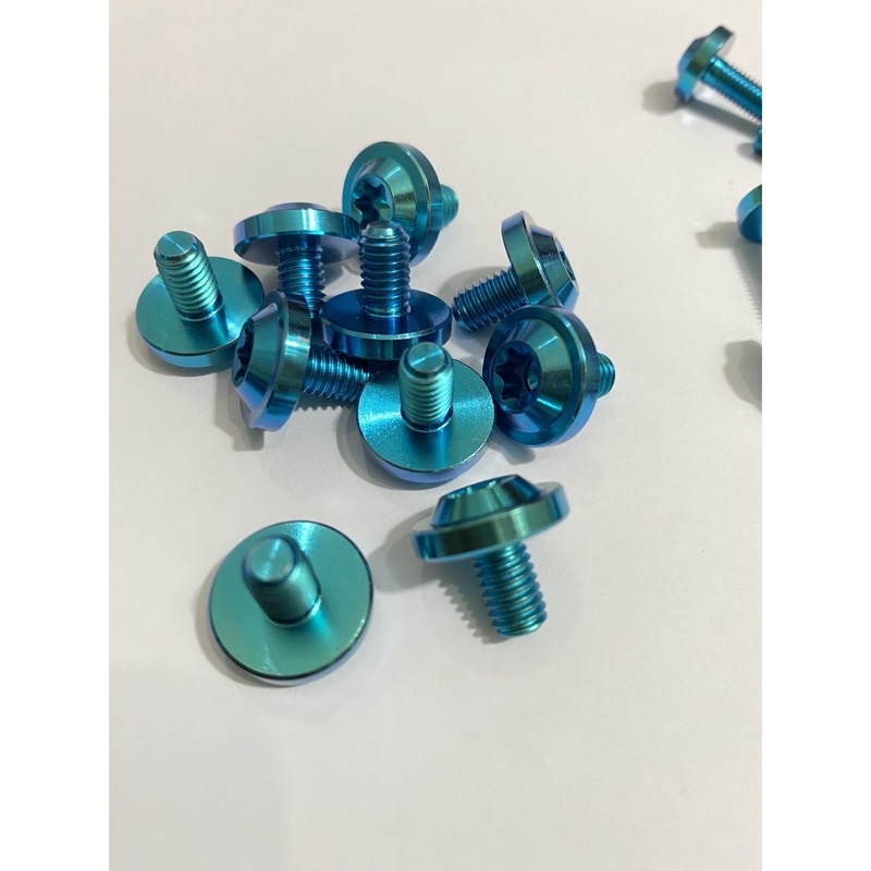 Ốc Titanlium 6ly10 Gắn Nón Bảo Hiểm,Hộp Xích Và Nhiều Vị Trí Trên Xe(Giá 10 Con Ốc)