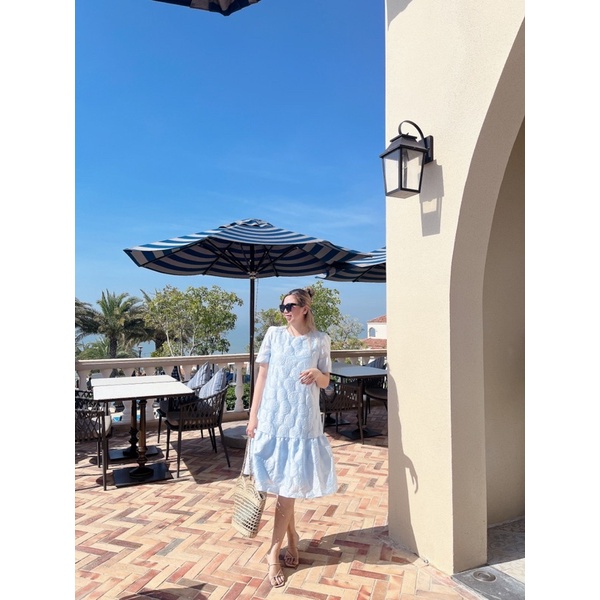 ĐẦM GẤM DỆT HOA - BIMI