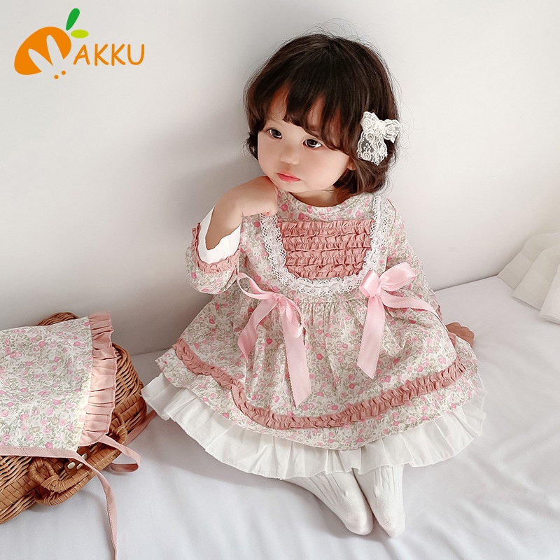 Đầm Lolita Phong Cách Hàn Quốc Xinh Xắn Cho Bé Gái