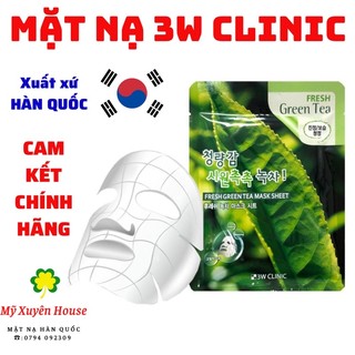 Mặt Nạ Dưỡng Da 3W Clinic Trà Xanh Chính Hãng Hàn Quốc