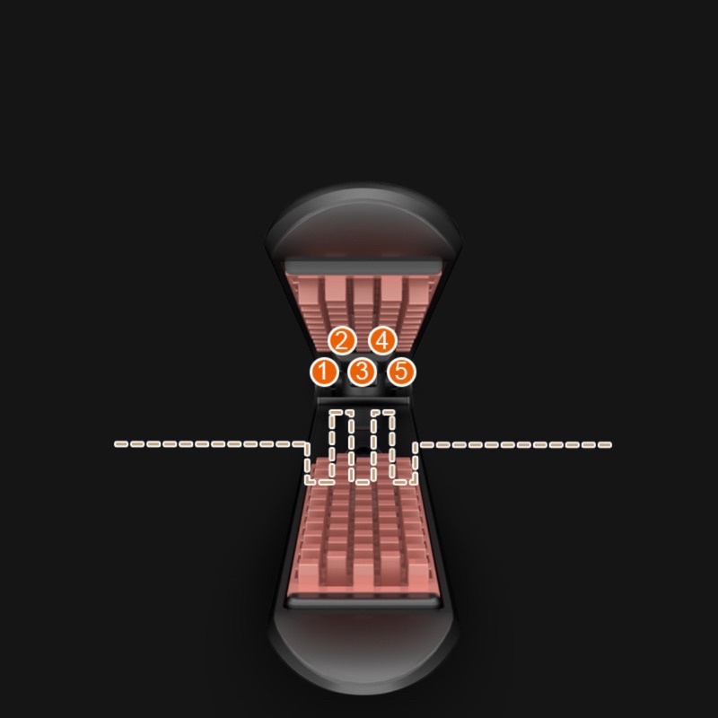 Máy dập phồng size bé SAM STORE chân vuông, dập không lộ mối tóc 2in1 vừa dập vừa là