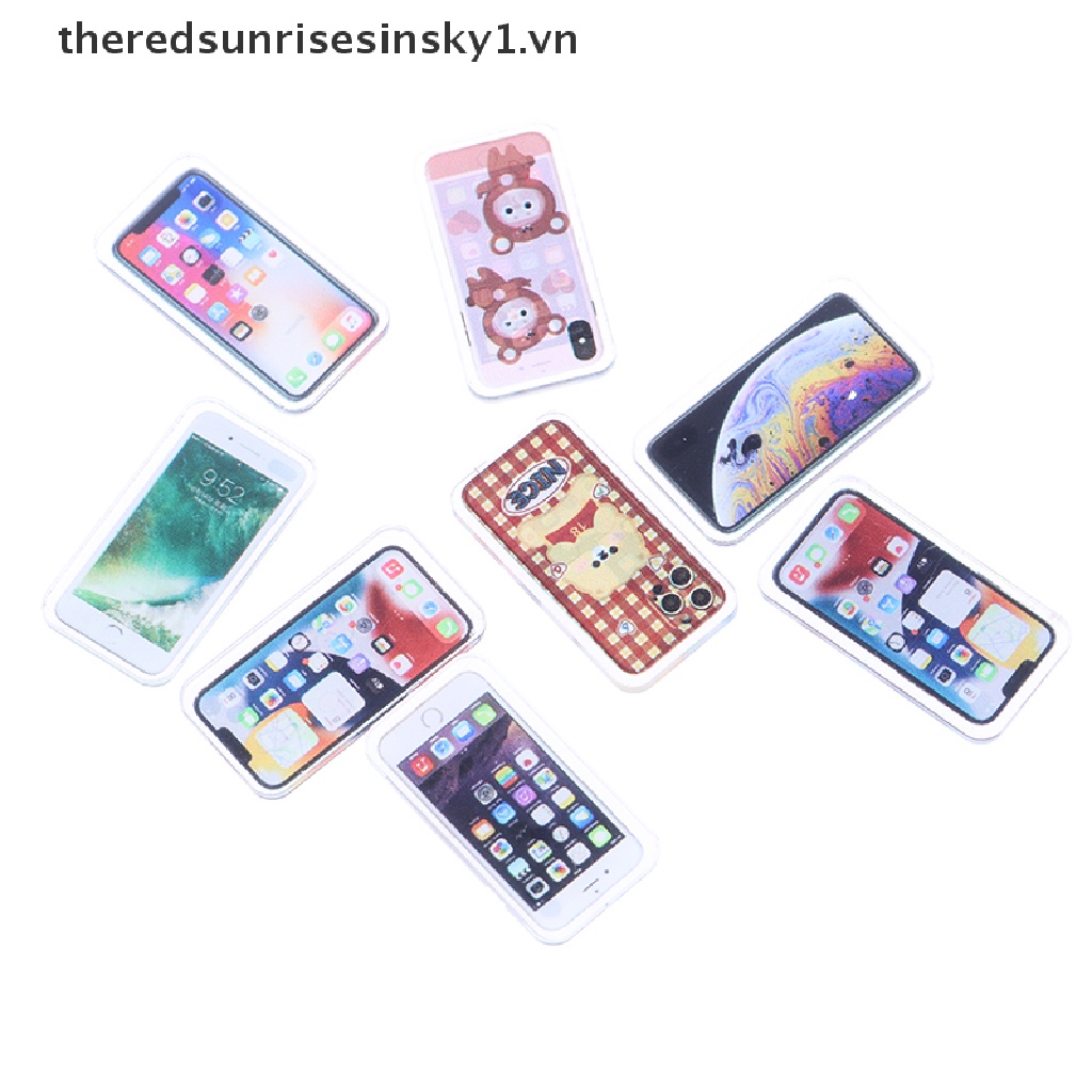 Đồ trang trí Điện Thoại Di Động Mini Tỉ Lệ 1: 12 Trang Trí Nhà Búp Bê