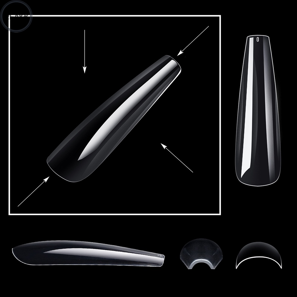 Bộ Móng Tay Giả Trong Suốt Siêu Dài Dùng Trang Trí DIY