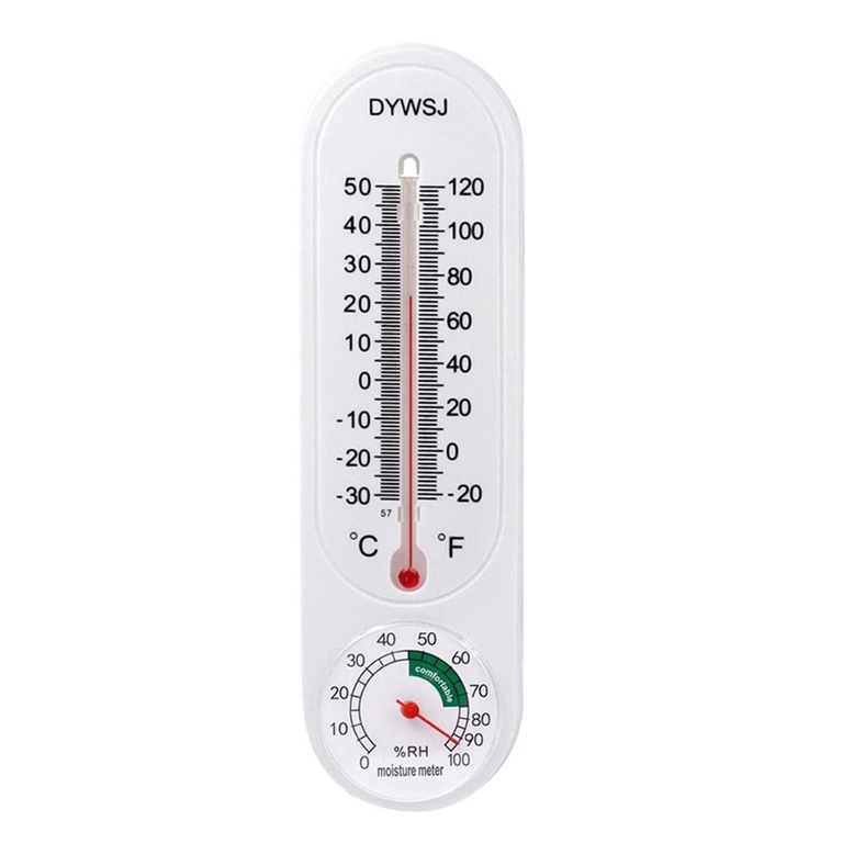 Long Wall-mounted Hygrometer Thermometer Indoor Planting Frozen Pointer