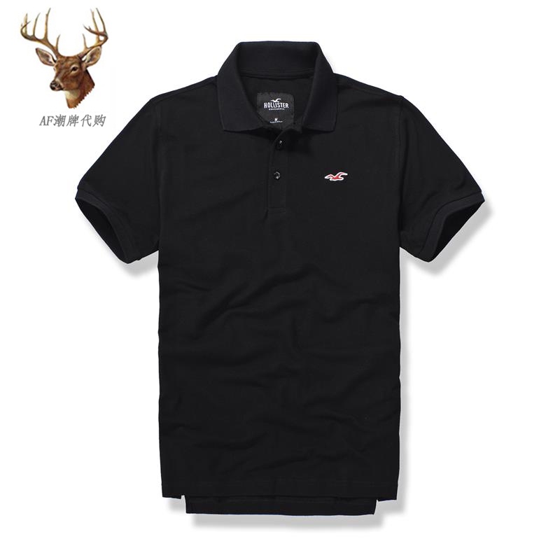 Áo polo Cotton Tay Ngắn Dáng Ôm In Hình Hollister Kiểu Mỹ Thời Trang Mùa Hè Cho Nam