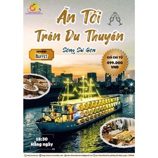 Tp. Hồ Chí Minh [voucher] Chương trình du lịch "Ăn Tối Du Thuyền Trên Sông Sài Gòn" - Chim Cánh Cụt Travel JSC