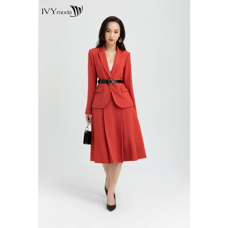 Chân váy dài xếp ly IVY moda MS 31C5978