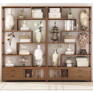  KỆ TRANG TRÍ DECOR CHẤT LIỆU TRE TỰ NHIÊN KÍCH THƯỚC CAO 1m73 