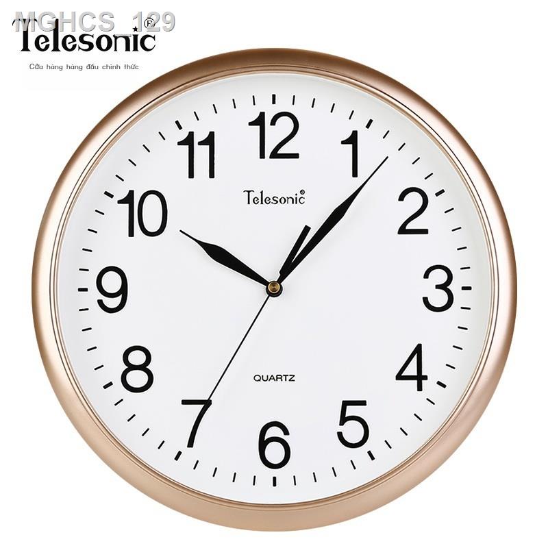 ☂ ✴ TELESONIC/Uranus Tắt Tiếng Đồng Hồ Treo Tường Phòng Khách Thời Trang Đơn Giản Phòng Ngủ Phòng Ăn Phòng Hội Nghị Hiện