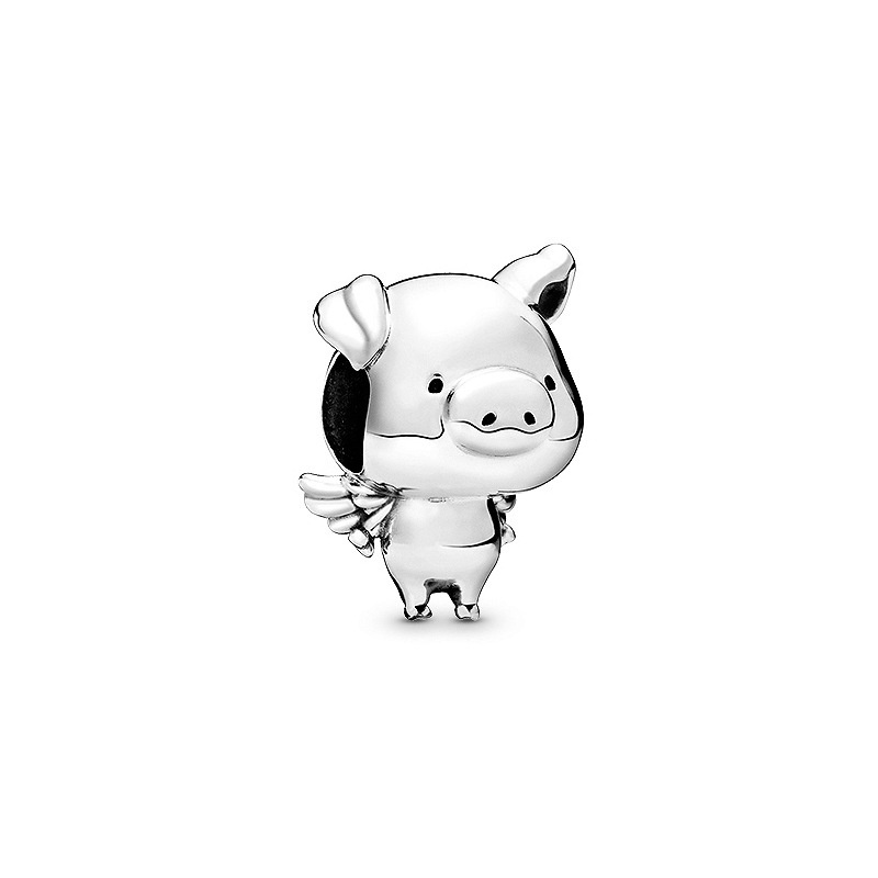 DISNEY PANDORA Hạt Charm Mạ Bạc 925 Hình Vương Miện Chữ O Lấp Lánh Trang Trí Vòng Tay Xinh Xắn