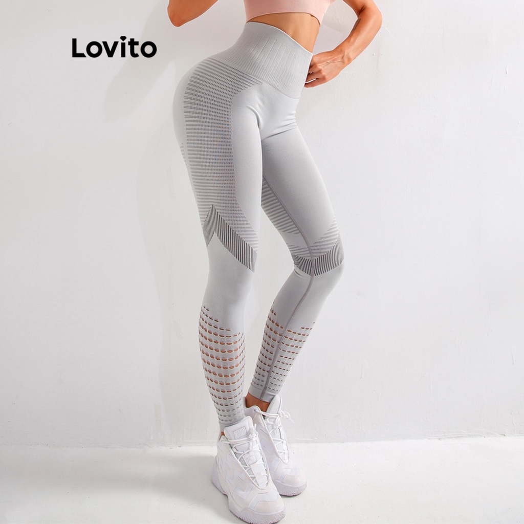 (Vật phẩm thiết yếu) Quần legging thể thao lưng cao màu trơn nhanh khô