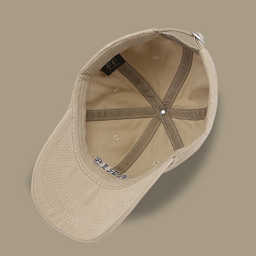 LINJW Mũ Lưỡi Trai Cotton Màu Trơn Thêu Chữ Thời Trang Unisex 2023