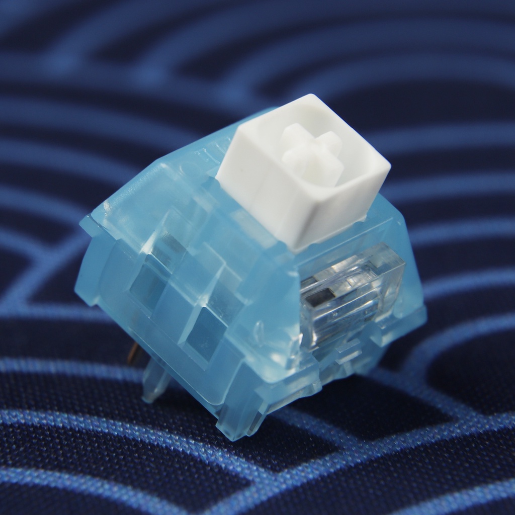 Công Tắc Bàn Phím Cơ RGB SMD Clicky 52g 56g MX 5Pin Xanh Dương Trắng Chosfox V2