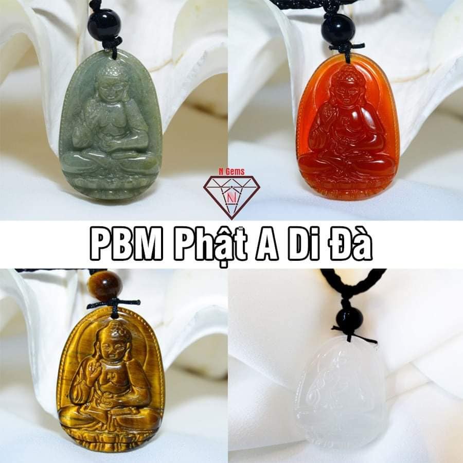 Mặt Phật Bản Mệnh Có Đủ Tất Cả Mệnh - Tuổi (Tặng kèm dây vải đeo)