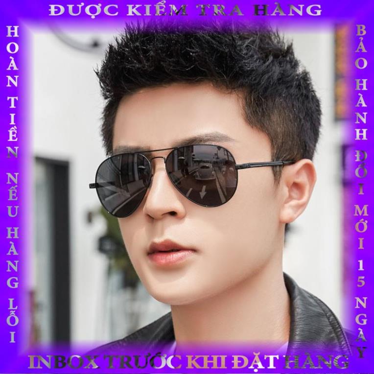 Kính mát nam TISSELLY MT07 phi công lái xe thời trang gọng hợp kim trantu