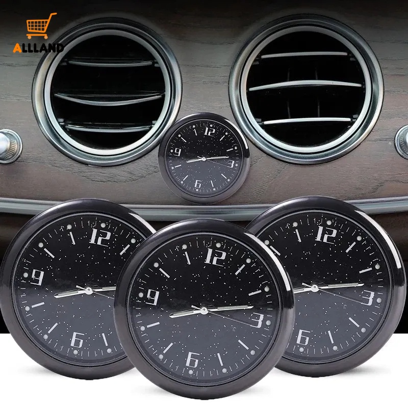 1 Đồng Hồ Dạ Quang Tự Dính Bằng Hợp Kim Chống Nước Chất Lượng Cao Trang Trí Nội Thất Xe Hơi