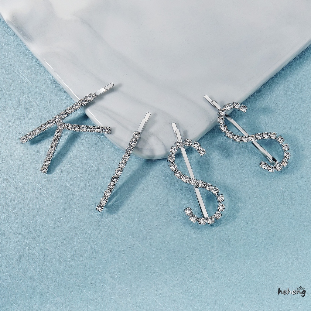 Bộ 4 Kẹp Tóc Đính Đá Tạo Kiểu Tóc Xoăn Dày Không Đau