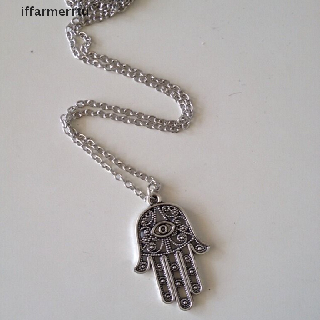 Vòng cổ Mặt Hình Biểu Tượng Bàn Tay Hamsa May Mắn