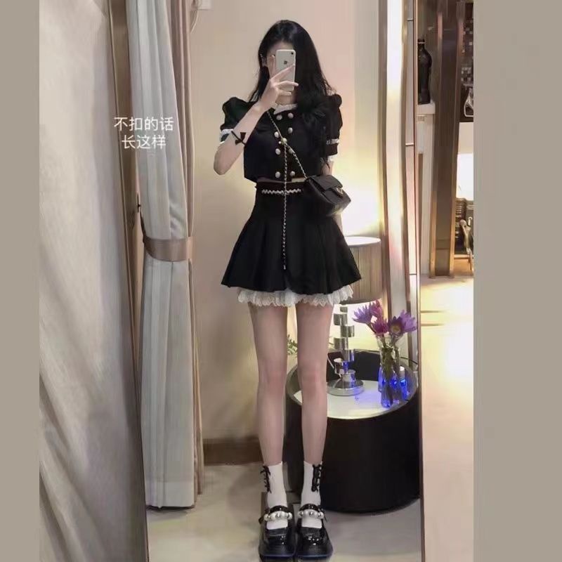 Set Áo Và Chân Váy Phong Cách Hong Kong Thời Trang Mùa Hè Cao Cấp Cho Nữ210357