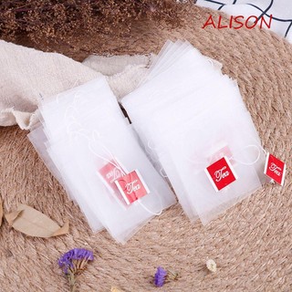 Set 100 túi lọc trà rỗng bằng nylon