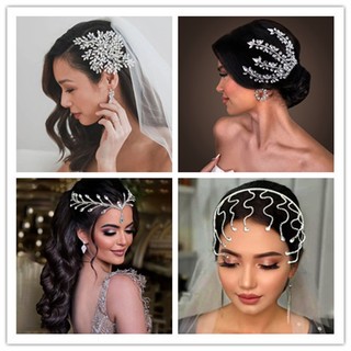 Băng đô cài tóc handmade phong cách âu mỹ mới cho cô dâu