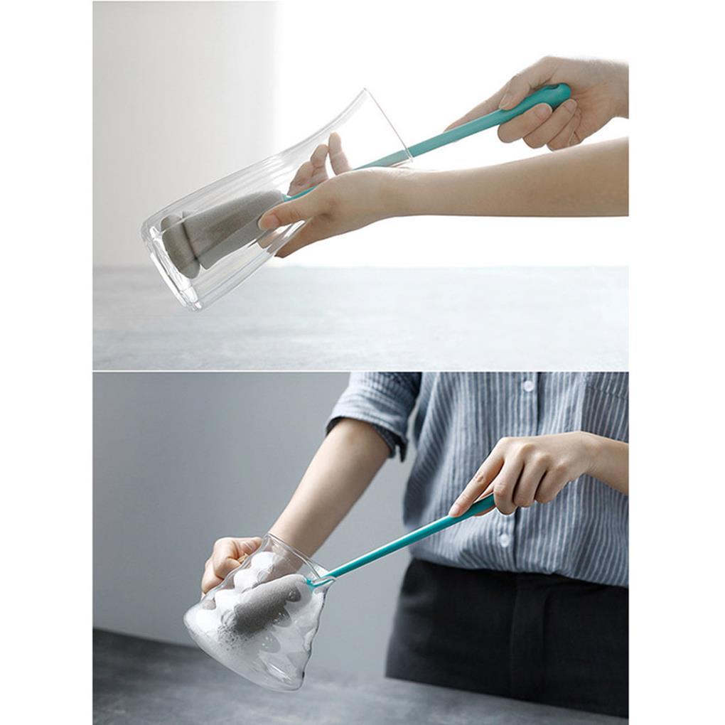 Cọ Xốp Cán Dài Vệ Sinh Bình Thủy Tinh / Ly Nước Tiện Dụng