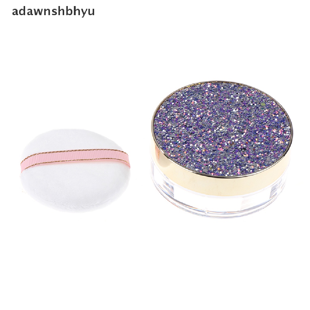 1 Hộp Rỗng Đựng Phấn Phủ adawnshbhyu Kèm Mút Trang Điểm
