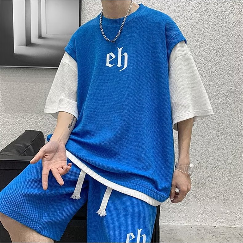 Set Đồ Thể Thao In Chữ Đơn Giản Phong Cách Hàn Quốc Mới Cho Nam Nữ